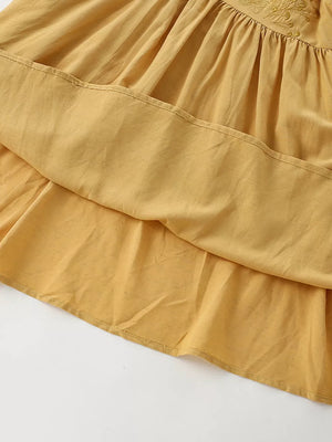 Children's Lace Detail Embroidered Dress option 4