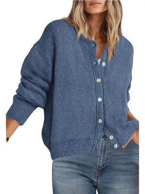 cardigan in Haze Blue