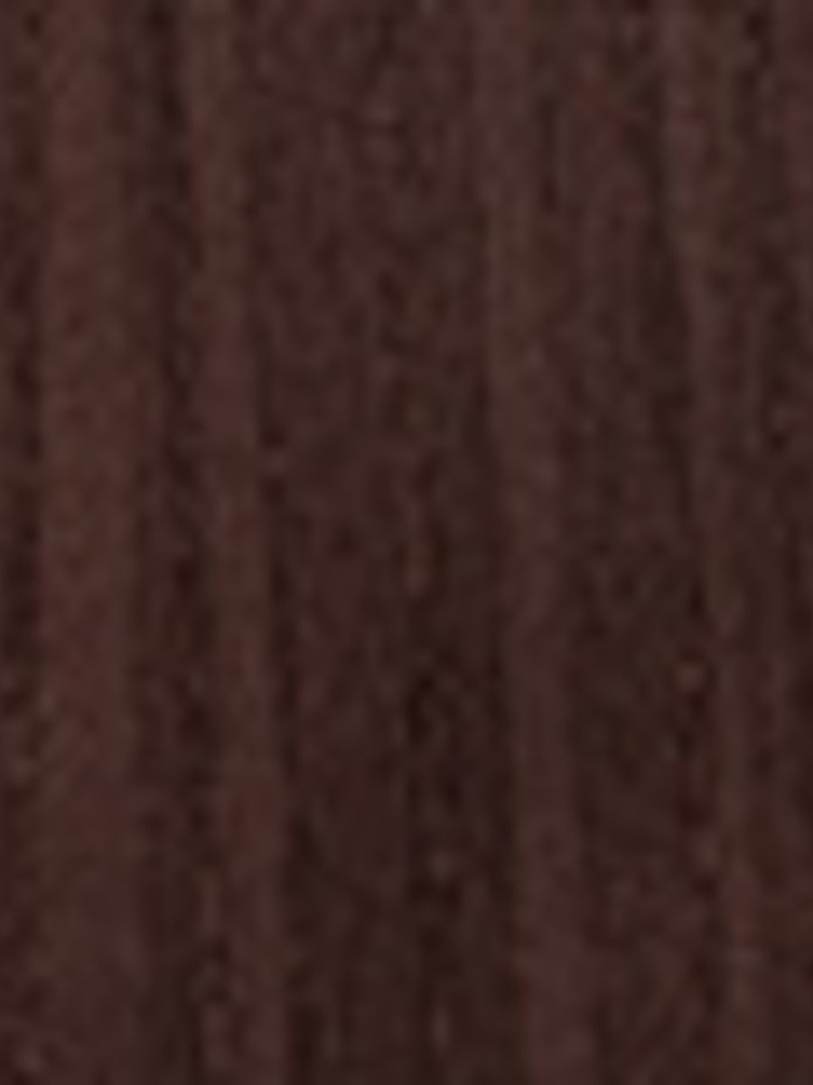 Gathered bodice tiered ruffle mini dress in dark brown