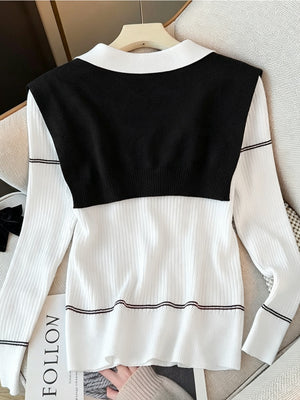 pullover sweater featuring striped in Black with 70% acrylic, 30% polyester Care instructions: Machine wash cold texture