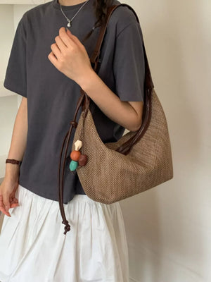Sky Blue handbag with not applicable and zip