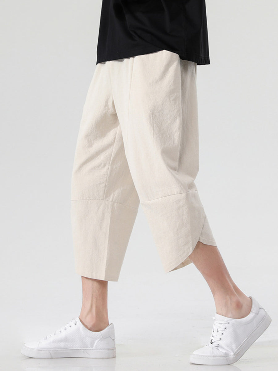 95%polyester,5%spandex Care instructions: Machine wash cold harem pants in Grey with loose silhouette