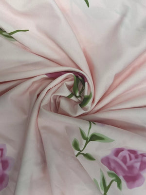 Blush Pink Floral Print Tube Maxi Dress