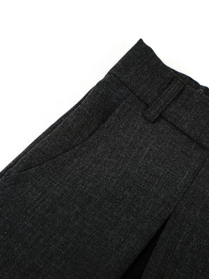 95%polyester,5%spandex Care instructions: Machine wash cold capri pants in charcoal with wide-leg silhouette