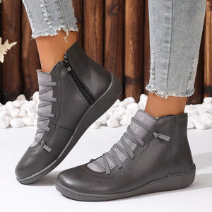 ankle boots in Gray