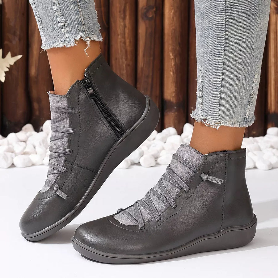 ankle boots in Gray