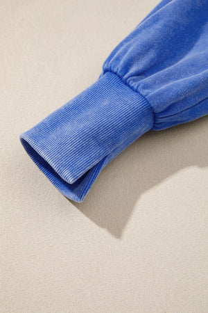 casual sweatshirt in Royal Blue with crew neck