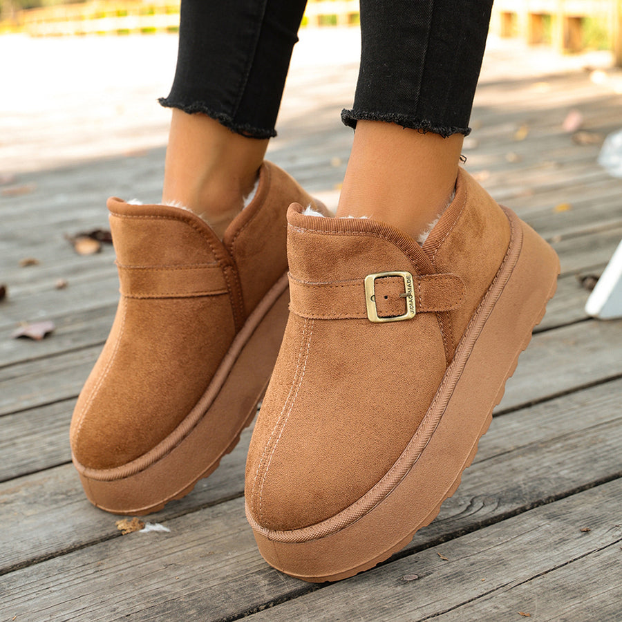 Suede,Rubber Imported Size &amp boots in camel with chunky silhouette