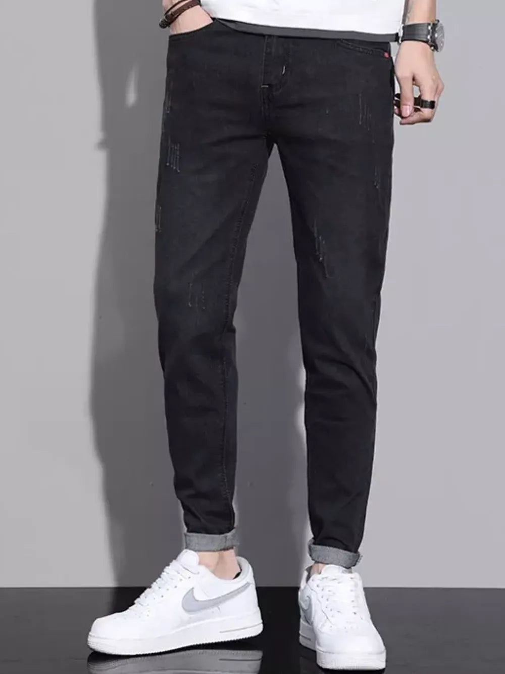Black Men's Slim Fit Jeans