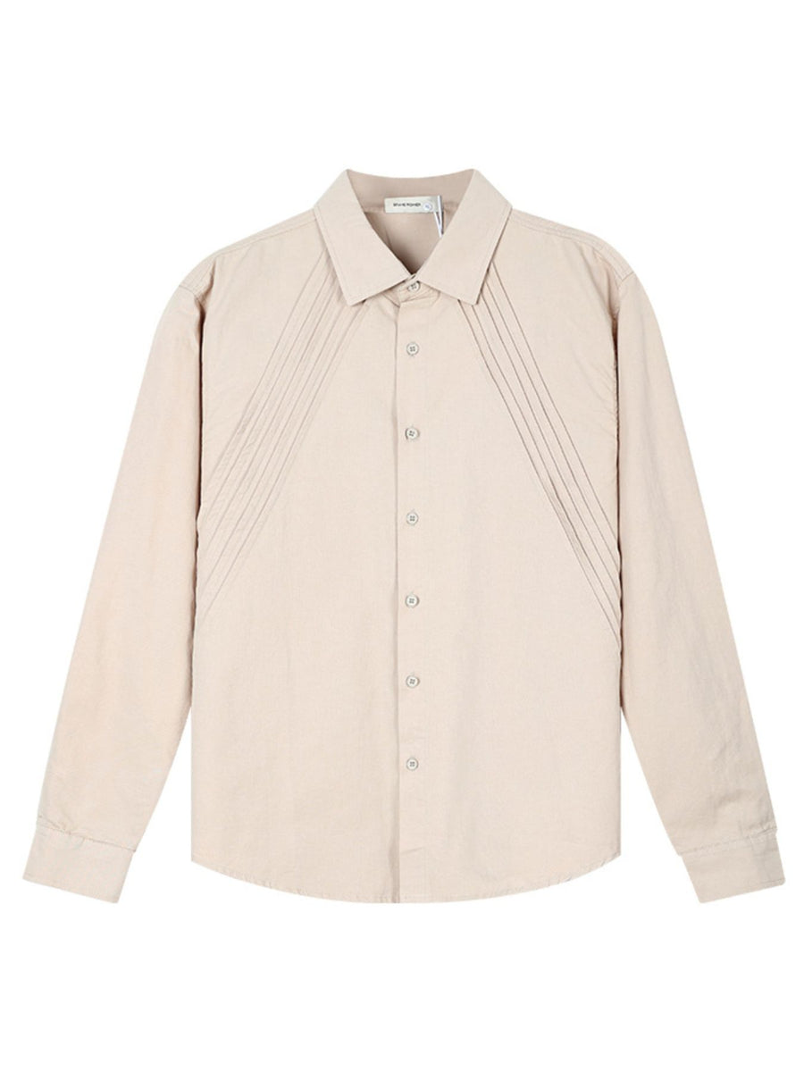 95%cotton,5%spandex Care instructions: Machine wash cold button-down shirt in Brown with regular silhouette