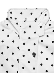 modern windbreaker in White with collared
