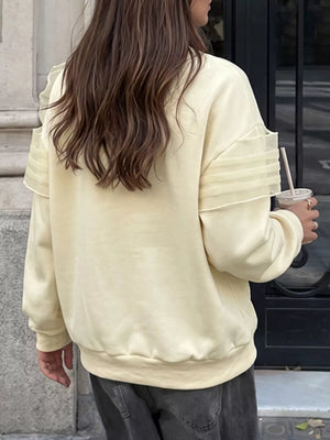 Bow Round Neck Long Sleeve Sweatshirt option 6