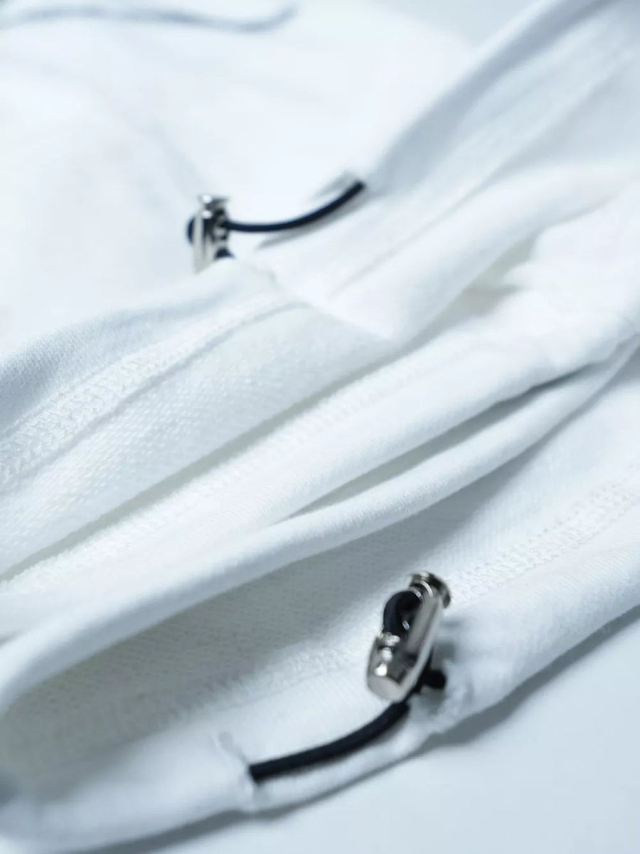 White with Men S Drawstring Wide Leg Pants in White