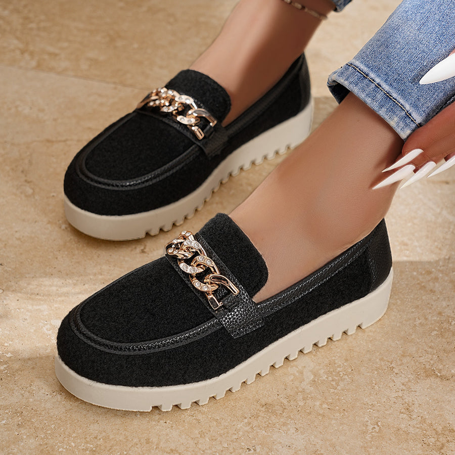 Polyester,Rubber Imported Size &amp loafers in charcoal with flat silhouette