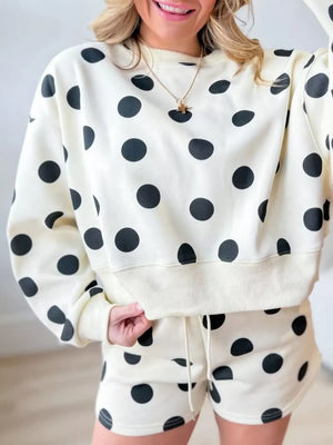 Pink lounge set with mini and pullover