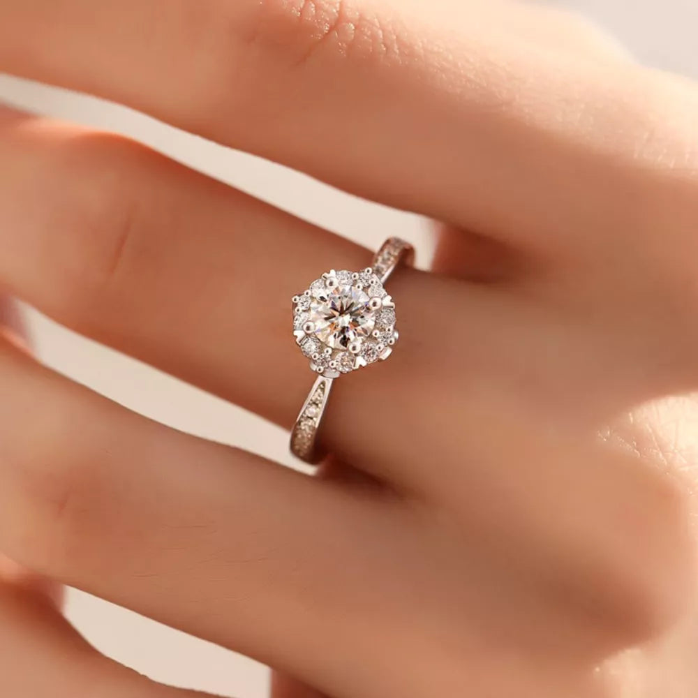 Silver 1 Carat 925 Sterling Silver Ring