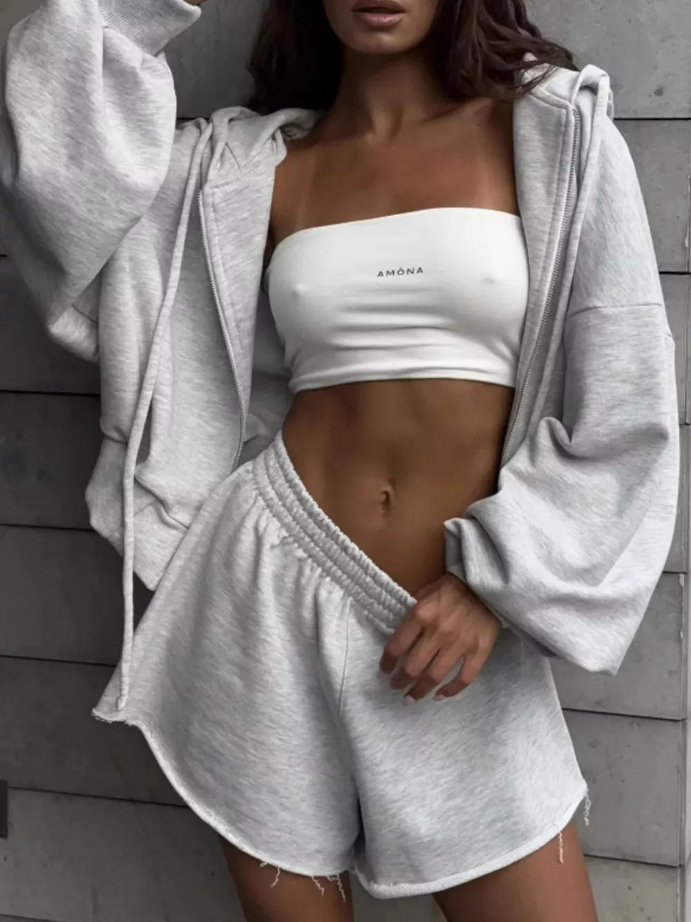 Black Zip-up Mini Jacket