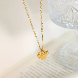 gold necklace with princess length and clasp