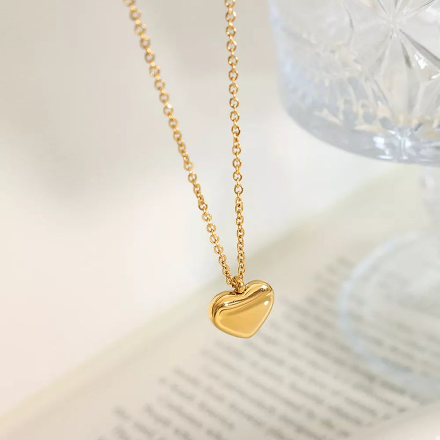gold necklace with princess length and clasp
