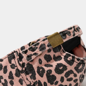 cap featuring leopard in black with cotton Imported Size &amp texture