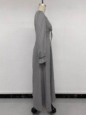 black maxi dress
