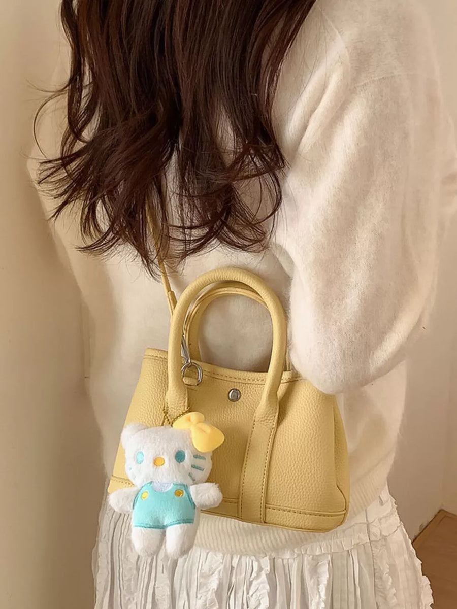 Brown with Top Handle Crossbody Bag