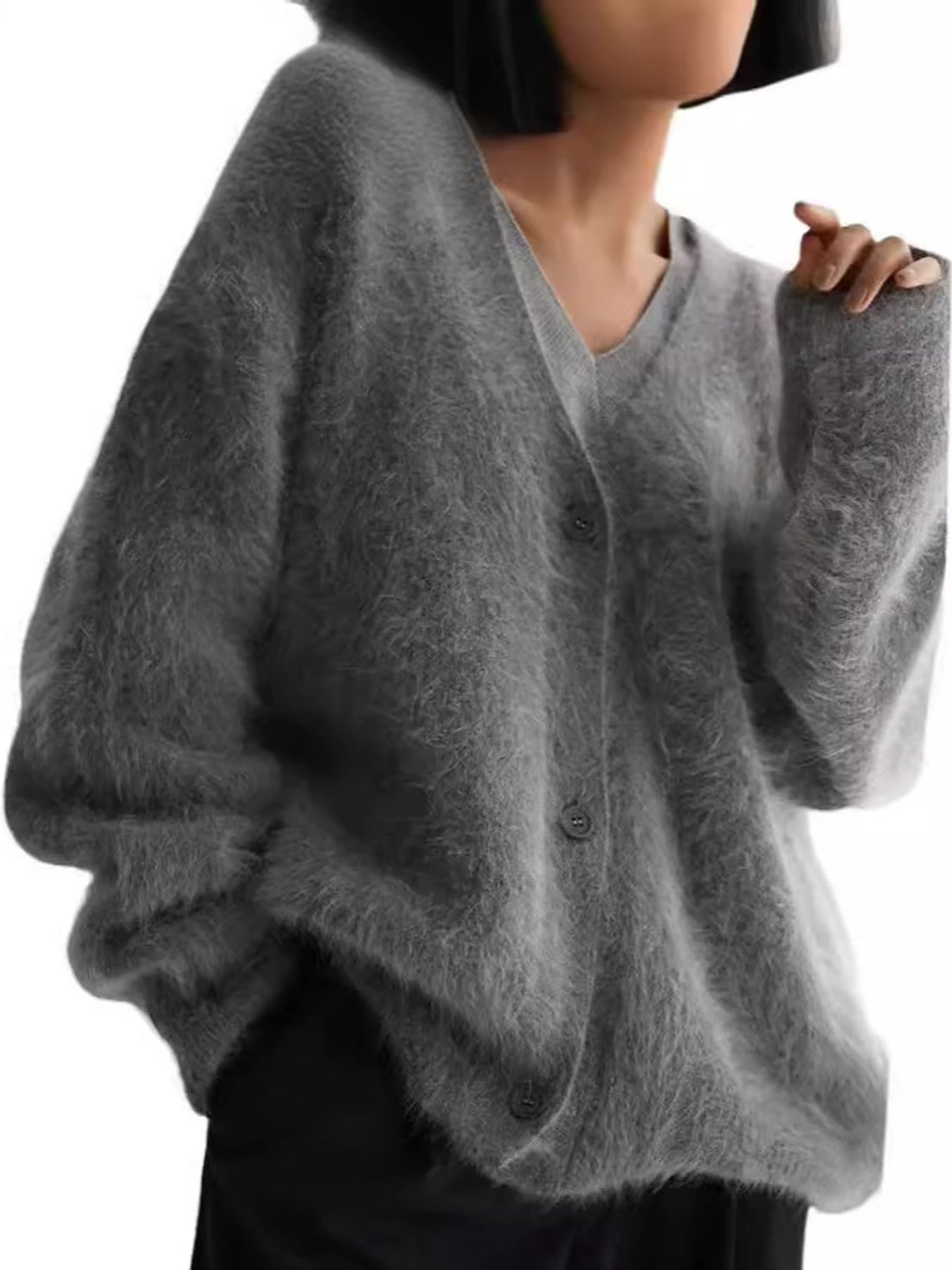 classic cardigan in Camel with v-neck