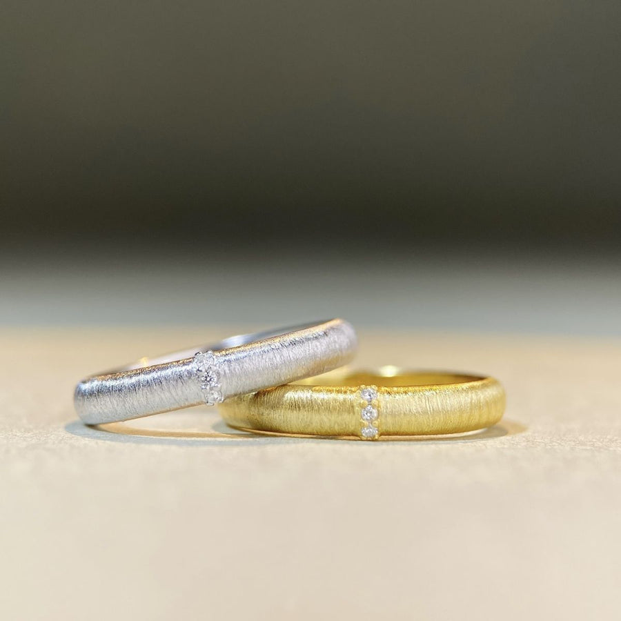 925 Sterling Silver Zircon Ring 18K Gold-Plated in white with zircon accents
