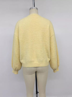 cardigan in Yellow