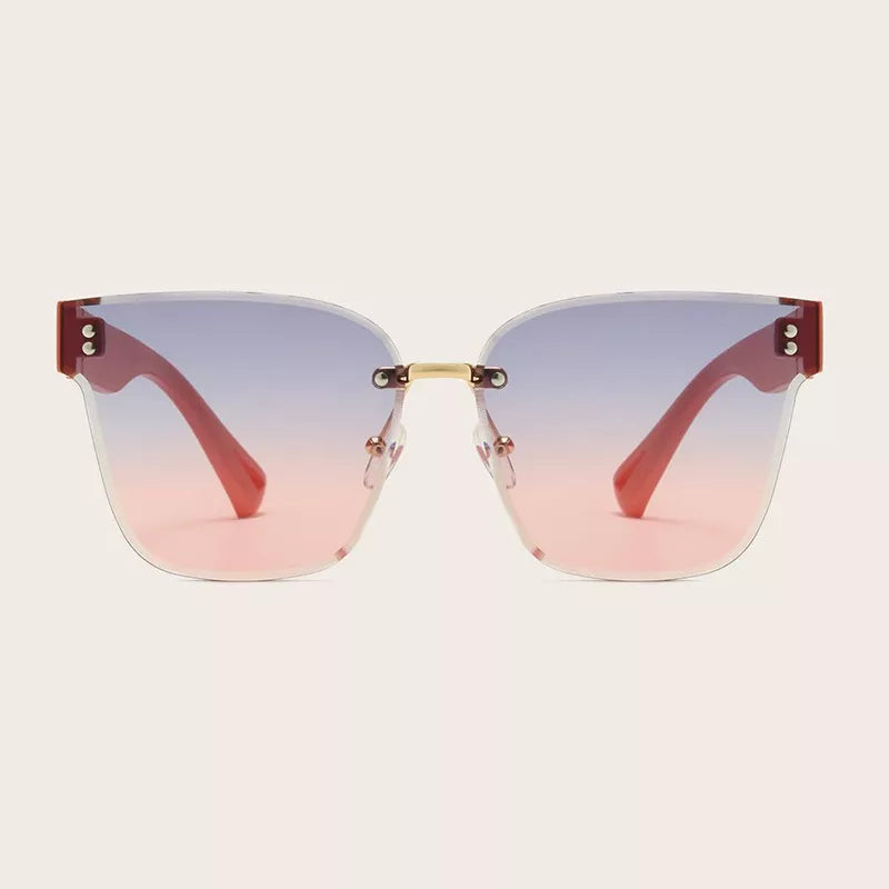 PC Frame material: Polycarbonate Lens material: Polycarbonate Temple material: P sunglasses in Blush Pink with butterfly