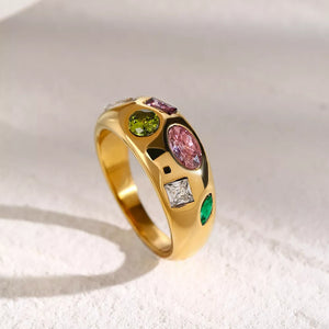 Gold ring with null and null
