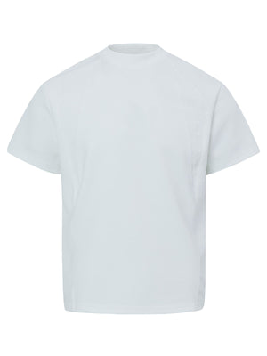 Men's Crewneck Short Sleeve T-Shirt in Black with stretch