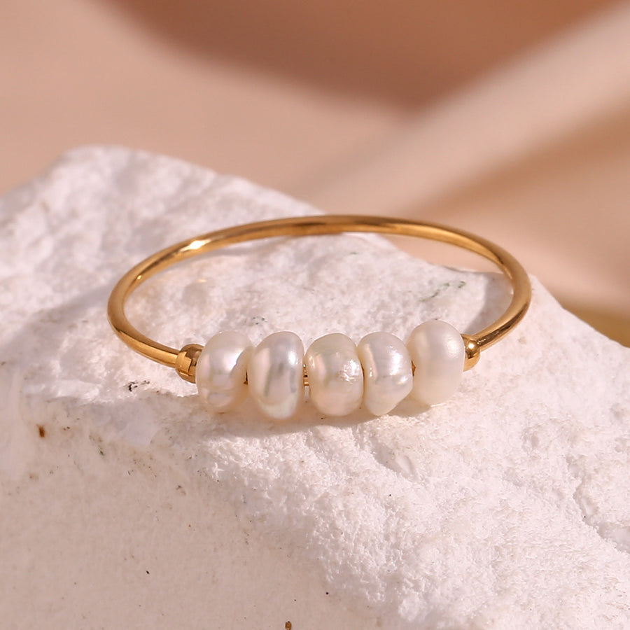 Gold with ring with 18K gold-plated 9