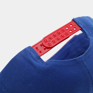 cap in Royal Blue with color-block and flat brim