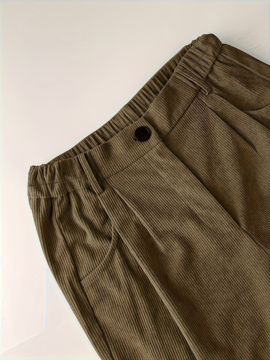 100% polyester Care instructions: Machine wash cold straight-leg pants in Khaki with straight silhouette