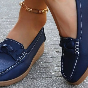flats in Orange with round toe and not applicable