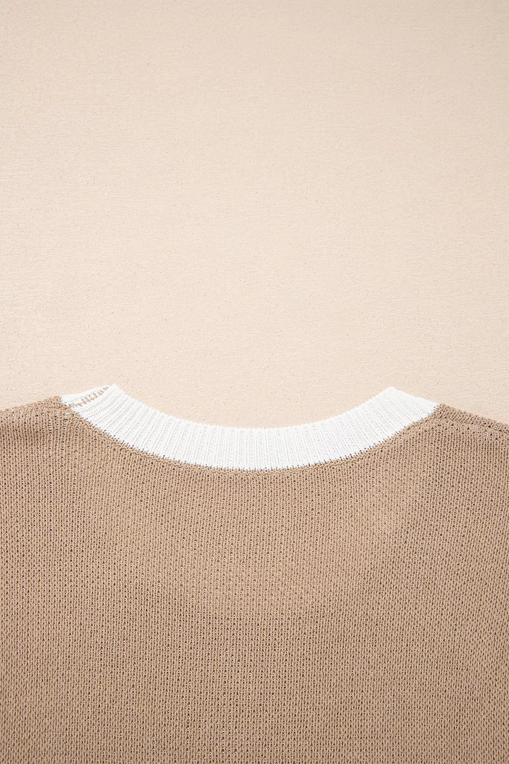 pullover sweater featuring graphic in cream with 100% viscose Care instructions: Machine wash cold texture
