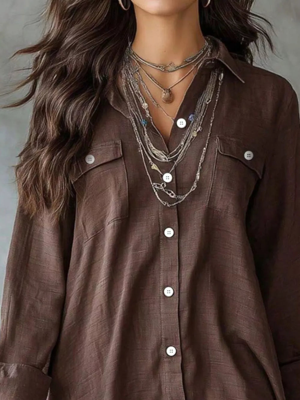 coastal shirt dress in Black with collared