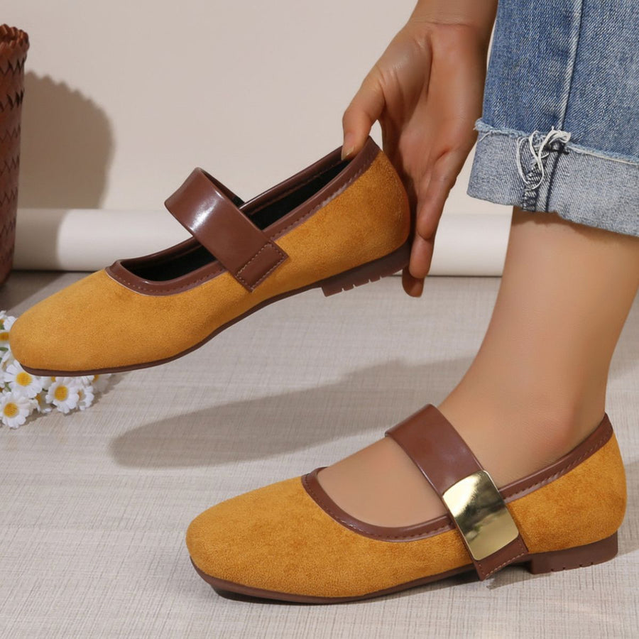 flats featuring leopard-print in Yellow with Polyester,Rubber Imported Size &amp texture