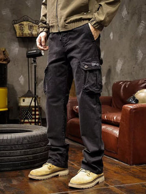 95%polyester,5%spandex Care instructions: Machine wash cold cargo pants in Black with regular silhouette