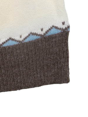 pullover sweater featuring Fair Isle in Beige with 45% acrylic, 29% polyester, 26% polyamide Care instructions: Machine wash