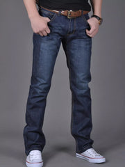 Men's Slim Fit Blue Jeans in Blue
