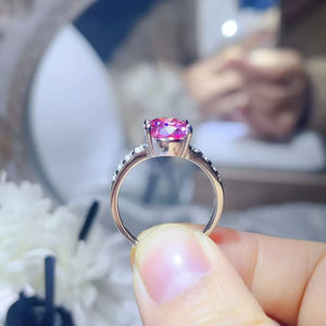3 Carat Moissanite Oval 925 Sterling Silver Ring in Silver