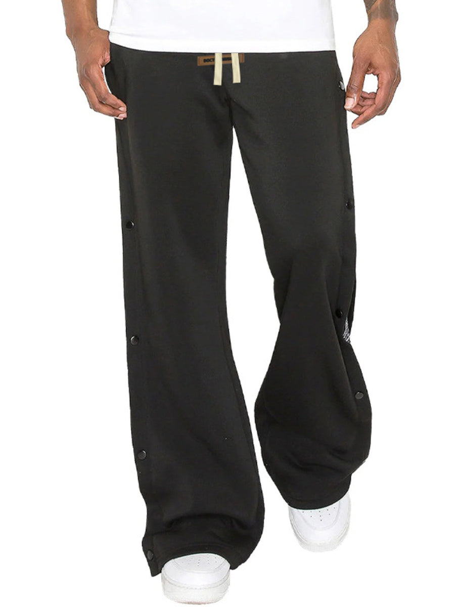 Men's Full Size Side Snap Button Pants Plus Size option 7