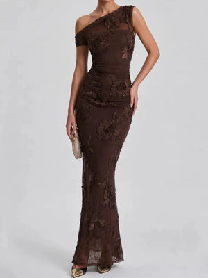 Apricot maxi dress