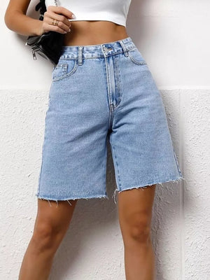 High Waist Denim Shorts in this colorway