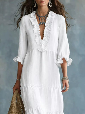 Sky Blue maxi dress with maxi and pullover