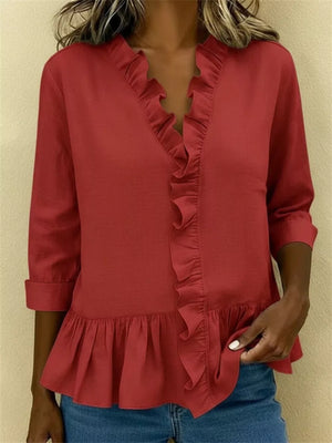 blouse in Burgundy