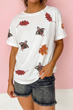 White t-shirt with hip-length and pullover