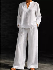 100% polyester Care instructions: Machine wash cold blouse in White with relaxed silhouette